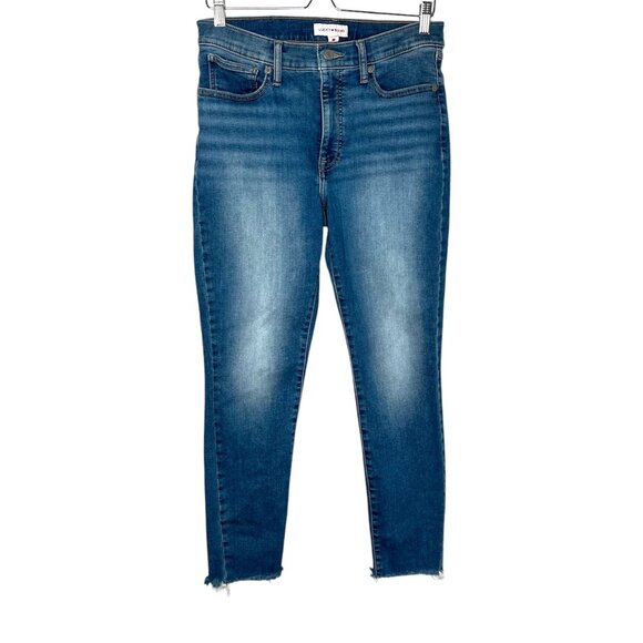 Lucky Brand Womens Bridgette Skinny Frayed Hem Jeans Size 10/30 - Picture 1 of 13